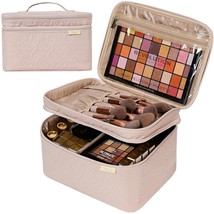 Large Double Layer Travel Makeup Bag Women Large Cosmetic Case Organizer for Tra - £37.92 GBP