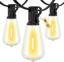 Outdoor String Lights Waterproof, 50Ft Patio Lights With 26 St38 Edison,... - $35.94