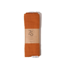 Zoe Sage Organic Muslin Swaddle Wrap Savannah Rust 1pc - £81.96 GBP