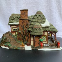 Dept 56 Crooked Fence Cottage Dickens Village Lighted Christmas Decoration 1994 - £35.83 GBP