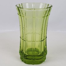 Vintage Depression Ware Tumbler Glass Green Scallop Replacement 5 Inch Tall - $16.83