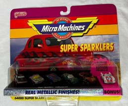 Micro Machines Super Sparklers Collection #1 1992 Galoob Metallic Cars - £67.21 GBP