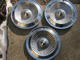 Genuine 1961 Dodge Polara Custom 14 inch hubcaps wheel covers channel clips - £36.38 GBP