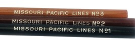 Missouri Pacific Lines Railroad Unused Advertising Pencils VTG Lot of 3 - £6.22 GBP