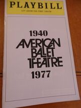 Playbill American Ballet Theatre 1940-1977 Makarova Kirkland in Giselle;... - $16.89 CAD