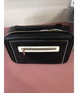 Estee Lauder Faux Cosmetic Makeup Bag Travel Train Case With handle – Black - $553.74 MXN