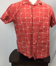 Batik Bay - Men&#39;s casual / camp shirt Red SIZE XL Trim FIt - £9.92 GBP