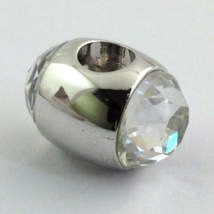 Lauren G Adams Rhodium April Birthstone Clear Cz Charm Bead, Fits All Brands - £16.80 GBP