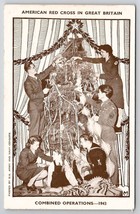 American Red Cross In Great Britain Decorating The Christmas Tree Postcard X28 - £7.95 GBP