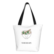 YOU MAKE MISO HAPPY Ladies Casual Shoulder Tote Shopping Bag - £19.58 GBP