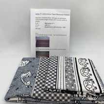 Millie P&#39;s Tube Pillowcase Pattern and Fabric Sewing Kit Grey NEW - £14.93 GBP