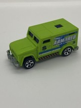 Rare 1996 Hot Wheels Armored Bank Service Transport / Green / Great Cond... - $5.93