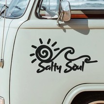 Salty Soul  Wave Vinyl Sticker Adventure Outdoor  Nature Beach Ocean Car Truck R - £35.65 GBP