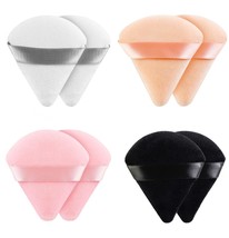 8 Pieces Triangle Powder Puff Face Soft Triangle Makeup Puff Velour Cosmetic Fo - £12.73 GBP