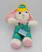 Hallmark Crayola Plush Easter Bunny Rabbit Parachute Toy Stuffed Animal 1993 - $19.99