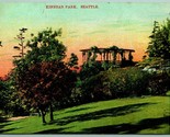 Kinnear Park Gazebo and Landscape Seattle Washington WA 1910 DB Postcard I9 - $3.91