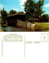 Michigan Dearborn Michigan Greenfield Village Covered Bridge Vintage Postcard - £7.39 GBP