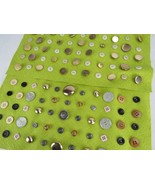 110 VINTAGE assorted buttons lot BAKELITE LUCITE silver SPARKLE 1950&#39;s 1... - $67.99