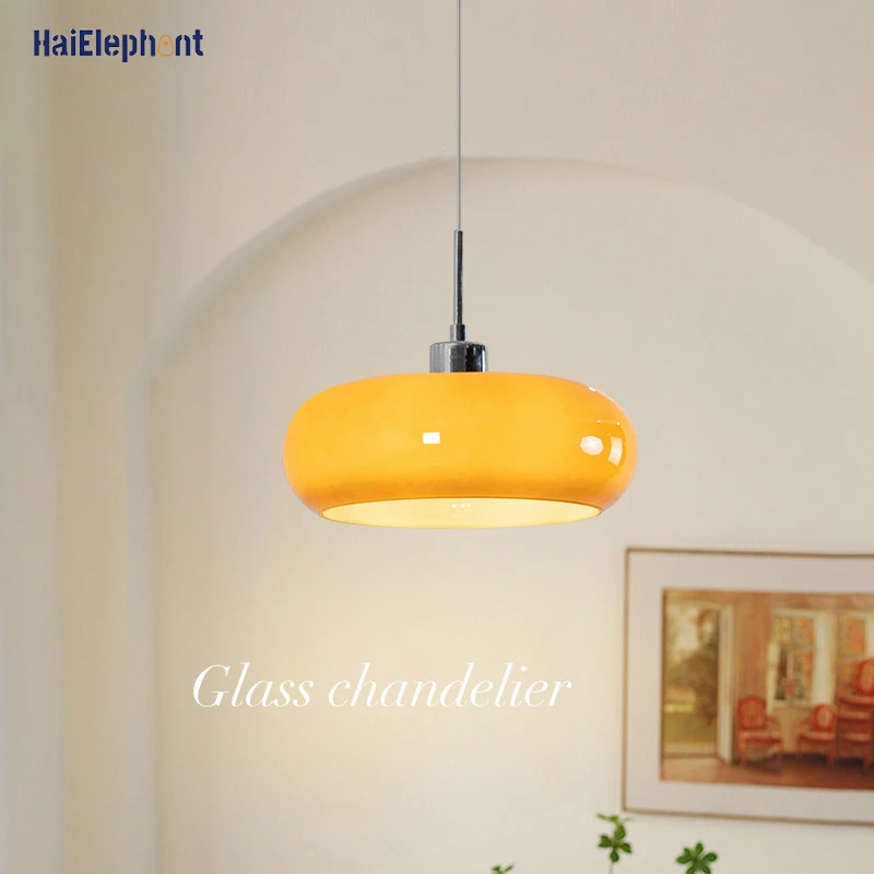 Modern Orange White Glass Chandelier Lights For Living Dining Room Bedro... - $75.60+