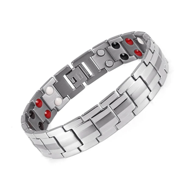 Fashion Jewelry Healing FIR Magnetic Bracelets Titanium Bio Energy Bracelet For  - £40.17 GBP