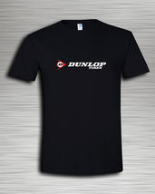 Dunlop Tires Logo Auto Moto Racing SuperCar Black t shirt - £16.03 GBP