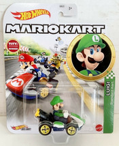 NEW Mattel GLP37 Hot Wheels Mario Kart 1:64 LUIGI Standard Kart Diecast Car - £10.46 GBP