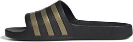 adidas Unisex Adult Adilette Aqua Slides Core Black Gold Metallic Core Black 9 - £33.00 GBP