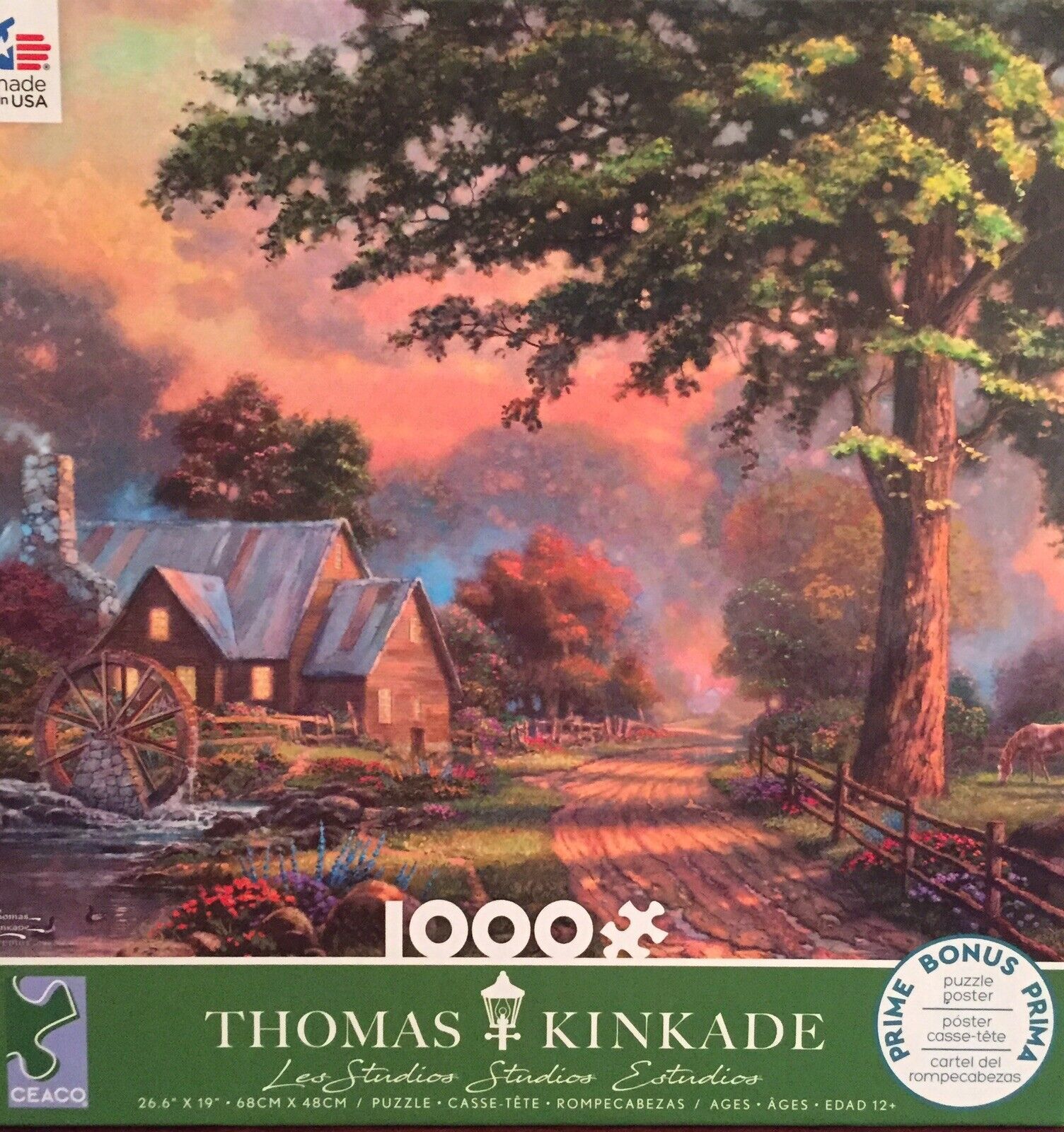 Primary image for Thomas Kinkade jigsaw puzzle hobby activity craft art home decor 1000 piece
