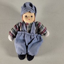Hansel and Gretal Hansel Doll Porcelain Face Soft Body 5&quot; Tall - £6.96 GBP