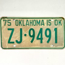 1975 United States Oklahoma Tulsa County Passenger License Plate ZJ-9491 - $18.80