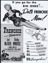 Frenchie 1951 ORIGINAL Vintage 9x12 Industry Ad Shelley Winters Joel McCrea - £38.93 GBP