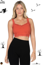 M. Rena Sexy Women&#39;s Lace Seamless Cropped Camisole Bralette. One Size - $23.76+