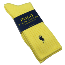 Polo Ralph Lauren Men&#39;s Classic Crew Socks Banana Yellow Size 10-13 - $12.00