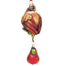 Reed &amp; Barton Partridge In A Pear Tree Glass Ornament 12 Days Of Christmas NEW  - £327.73 GBP