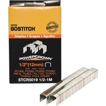 Bostitch Powercrown Tacker Staples 1/2&#39;&#39; (1000-pack) STCR5019 1/2-1M - £6.44 GBP