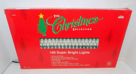 Vintage The Christmas Collection 100 Clear Christmas String Lights 48ft NIB - $11.65