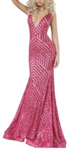 Jovani Sequin Plundge Gown Size 2 - $675.66 CAD