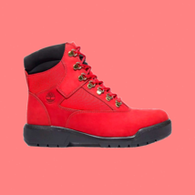Timberland Waterproof Field Boots Mens Size 13 Limited Red Holiday Chris... - $129.00