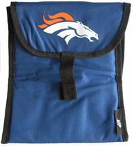 Denver Broncos insulated foldable lunch bag measures 10 x 9 x 4  inches - £7.78 GBP