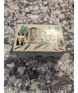 vintage hand painted Japan Golden Dragon wooden musical jewelry box - €25,52 EUR