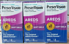 NEW 24 Pack Bausch + Lomb PreserVision Eye Vitamin &amp; Mineral Supplement AREDS - £79.64 GBP