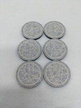 Set Of (6) RPG Dnd Acessory Ritual And Clock Double Sided Token 1&quot; - £18.63 GBP
