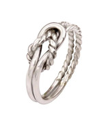 925 Sterling Silver, Solid Silver, Band Ring, Unisex, Celtic Knot Ring - $305.85 MXN+