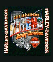 Harley Davidson XL mens Black Long Sleeve Shirt -30th Anniversary ATHENS... - $21.95