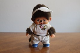1974 Mattel Sekiguchi Made In China Plush Monchhichi Doll 6&quot; Monkey Tennis Outfi - £15.95 GBP