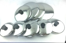Vtg Revere Ware 1801 Replacement Lid Covers 5 5.5 6 7 8 9 10 12 Stainless Steel - £10.96 GBP+