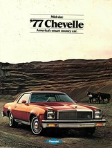 Vintage Mid Size 1977 Chevrolet Chevelle Dealer Catalog - Chevy Malibu - $11.08