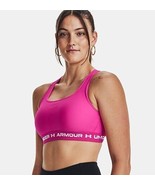 Under Armour Women&#39;s Crossback Mid Impact Sports Bra Rebel Pink XS NWT - $19.80