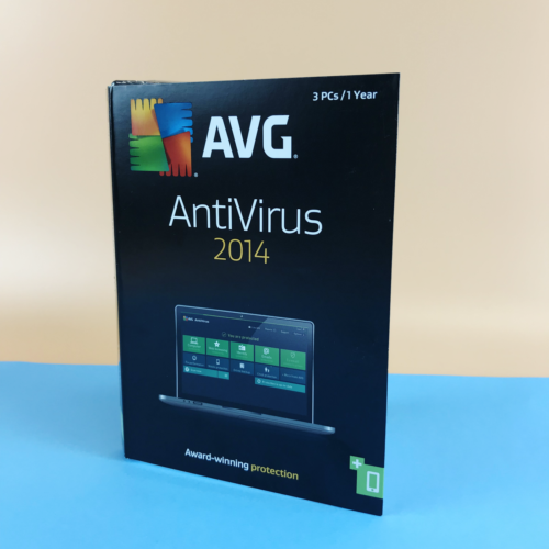 AVG AntiVirus 2014, 3 PCs /1 Year Award-winning protection w/Online shield #3607 - $5.15