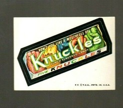 1974 Wacky Packages Original 5th Series *KNUCKLES* Sticker Card. - $4.99